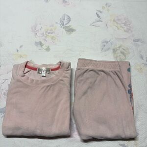 PJ Salvage Girls Pale Pink Pajama Set